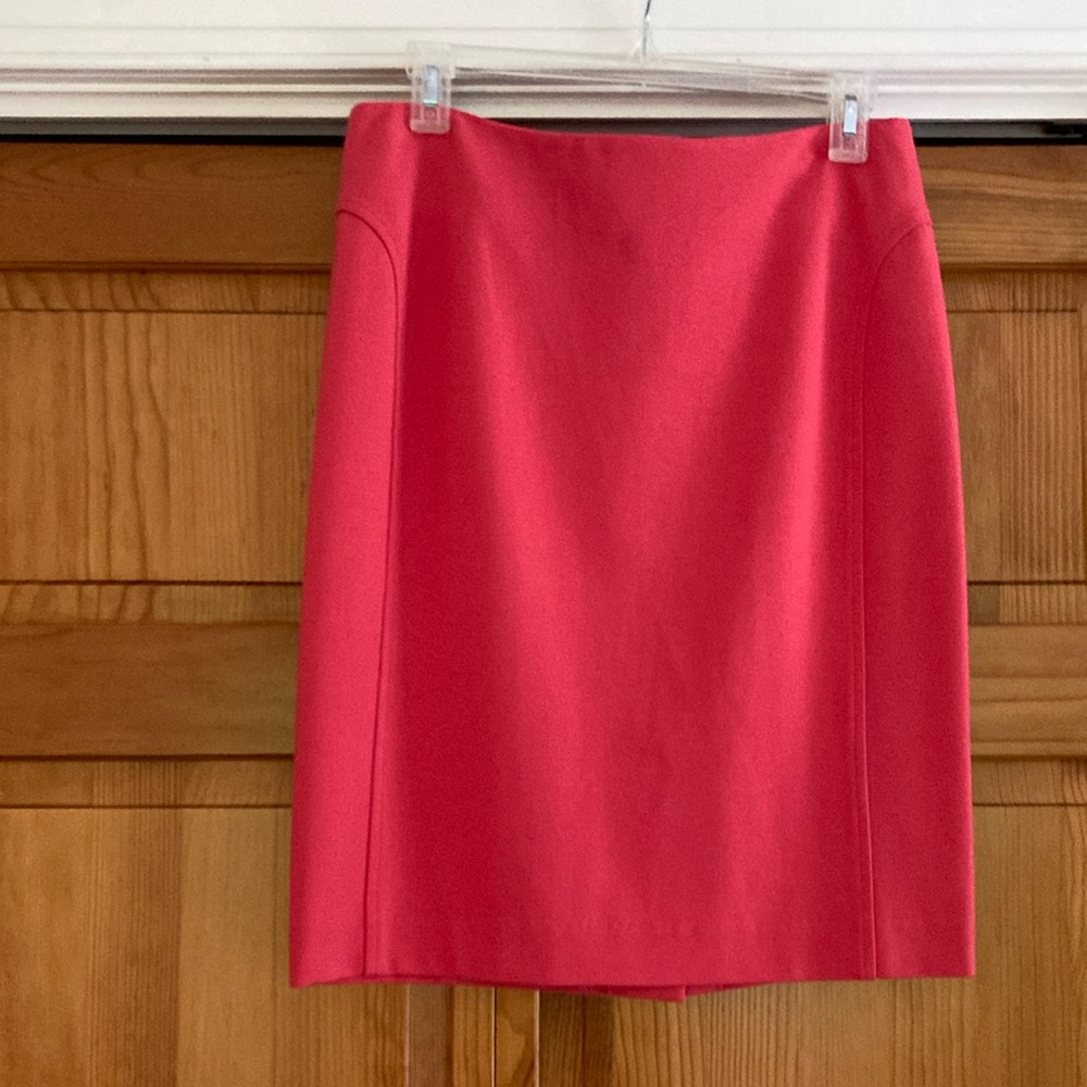 Talbots Ponte Knit Coral Straight Skirt